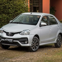 Toyota Etios sedan used for Madurai airport transfers